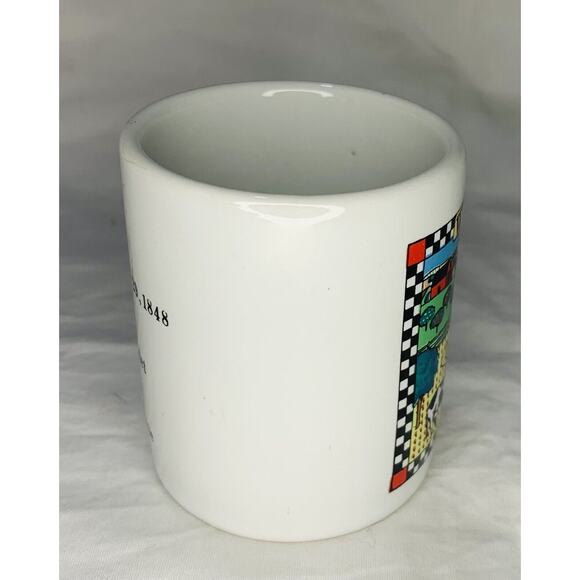 Demitasse Cup Wisconsin White Miniature 2.5 oz. Mug 1991 Shot Souvenir Mini - Picture 4 of 7